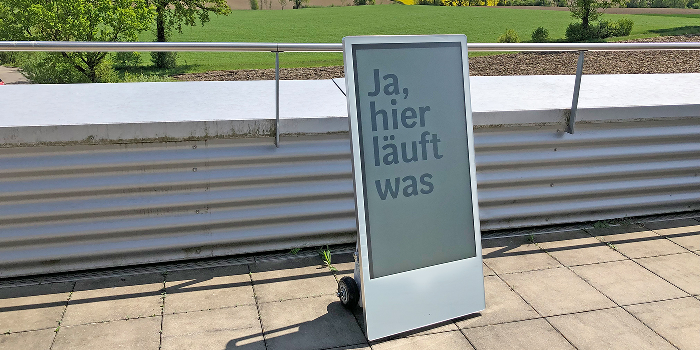 Digitaler Kundenstopper Outdoor