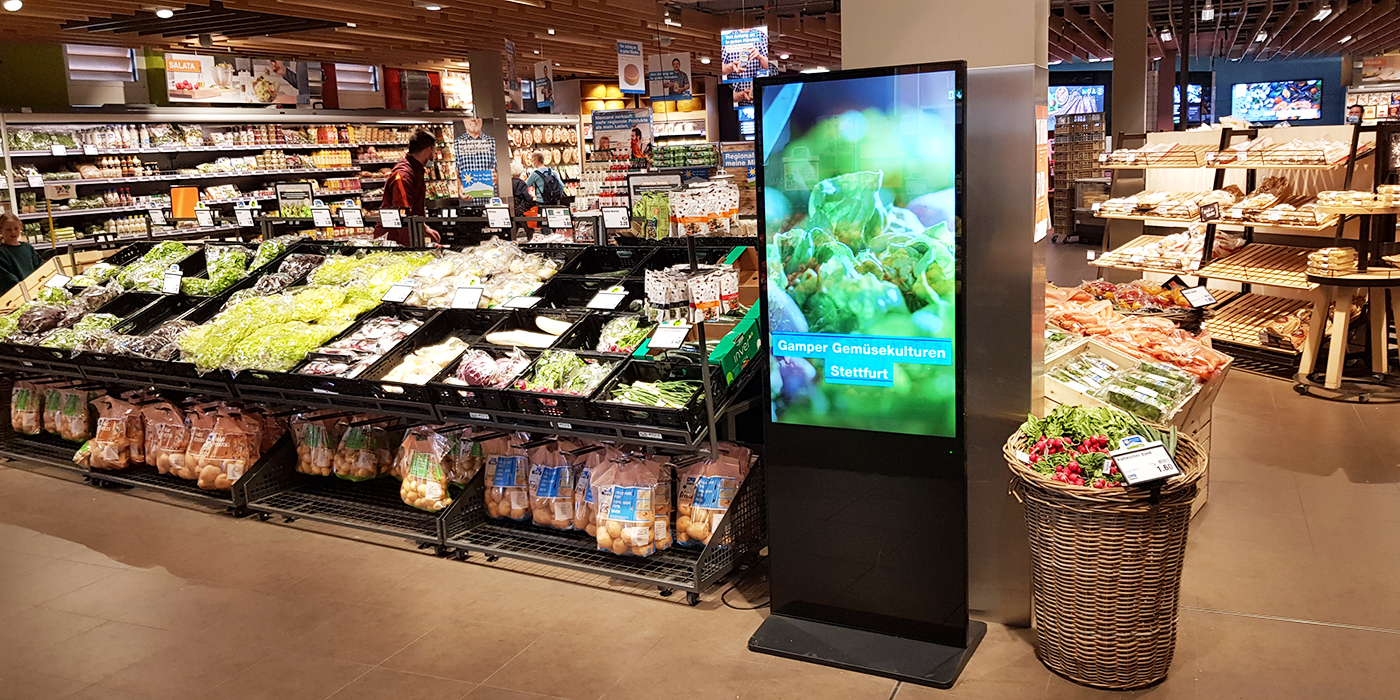 Kiosk-Stele Migros Ostschweiz