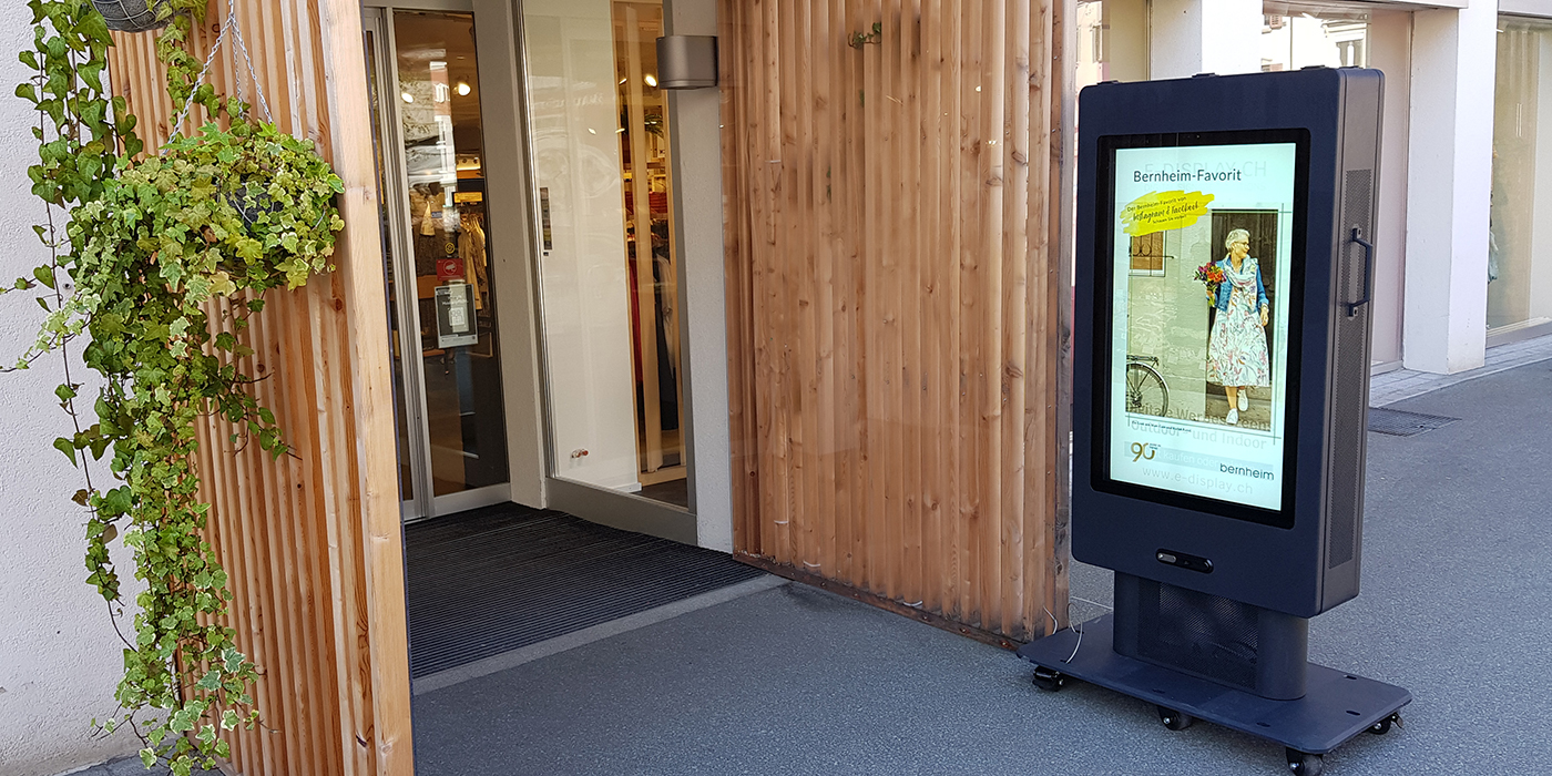 Outdoor Kundenstopper e-display