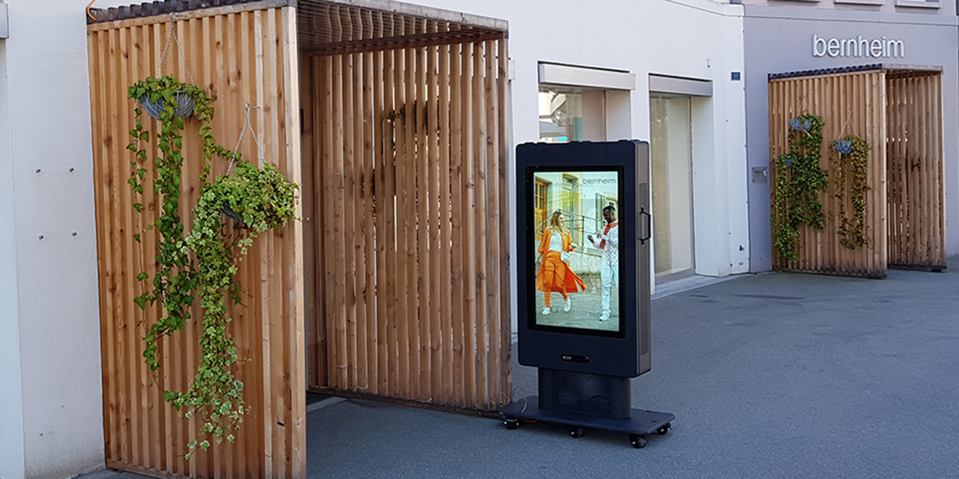 Outdoor Kundenstopper e-display