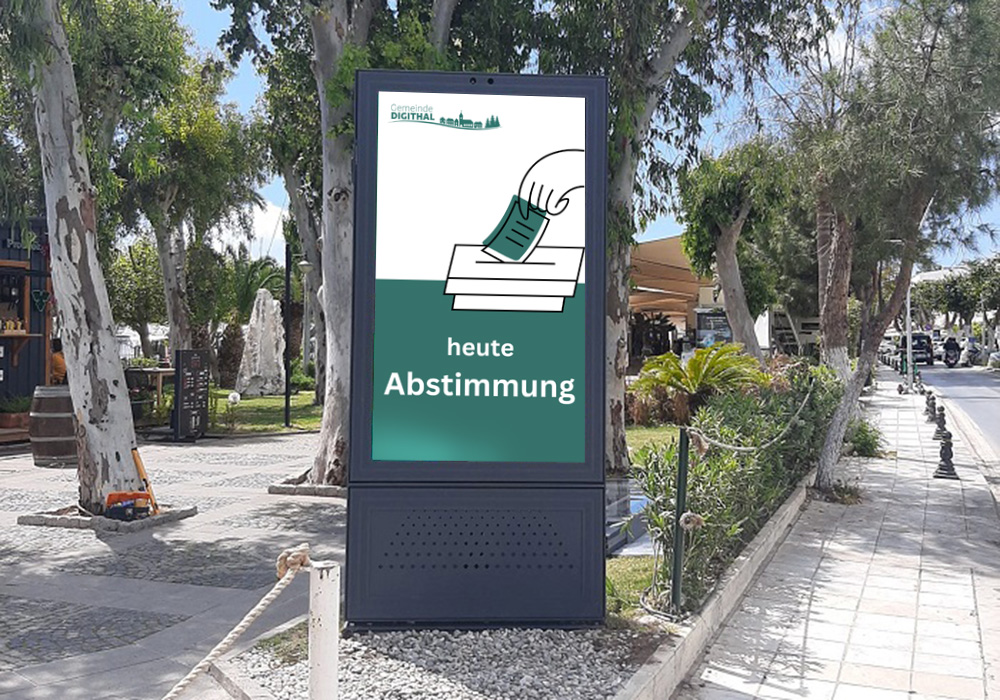 Outdoor-LED-Totem-Abstimmung